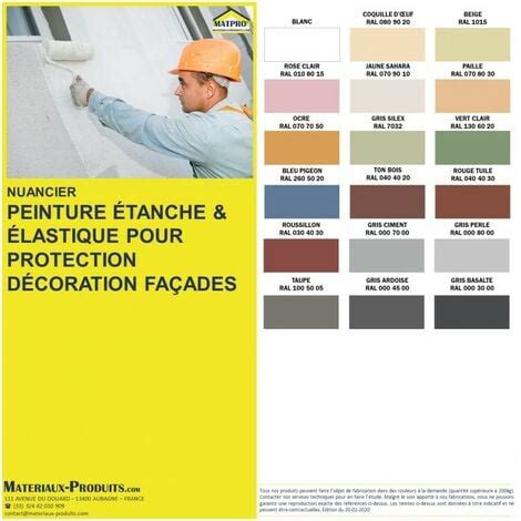 Peinture étanche élastique pour protection façade 2 5 Kg Rouge