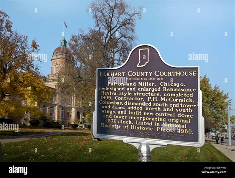 The Elkhart County Courthouse in Goshen, Indiana Stock Photo - Alamy