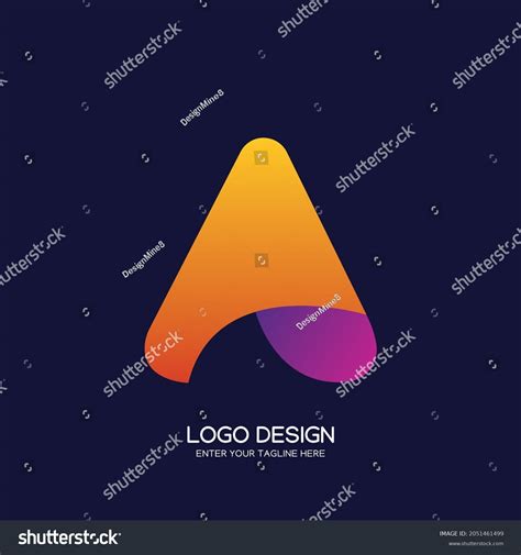 Modern Abstract 3d Font Letter Logo Stock Vector Royalty Free 2051461499 Shutterstock