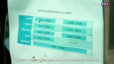 Papiers d identité dernière ligne droite avant les vacances