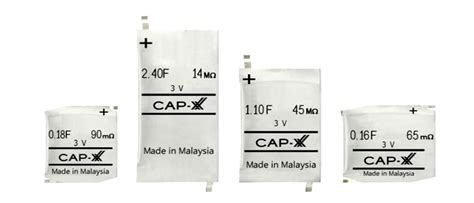 CAP XX Develops Industrys First 3 Volt Thin Prismatic Supercapacitors