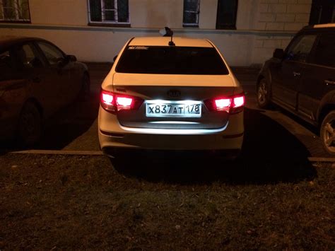 #7 Подсветка номерного знака💡 — KIA Rio (3G), 1,6 л, 2017 года ...