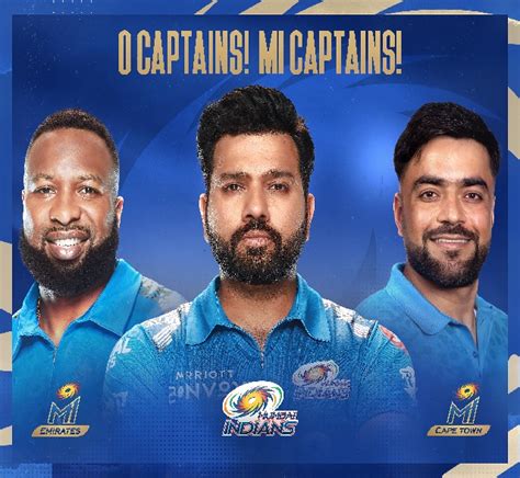 Mumbai Indians Announces Skippers For Its Global Teams - odishabytes