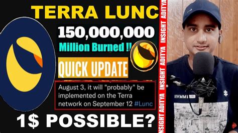 TERRA LUNA CLASSIC ANOTHER 150 MILLION BURNT Terra Luna News Today