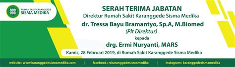 Contoh Banner Serah Terima Jabatan