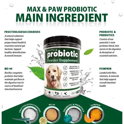 Max And Paw Probiotic And Prebiotic For Dogs 200g Shopee Singapore