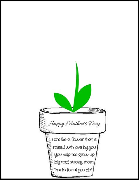 Mothers Day Poem Printable