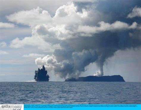 Undersea Volcanic Eruption Clouds Tonga South Pacific 2009 South