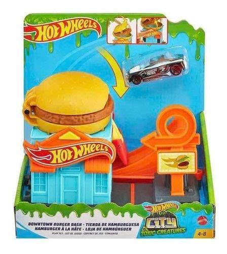 Pista Hot Wheels Playset City Loja De Hambúrguer Mattel R 198 8 Hot wheels Cereal pops
