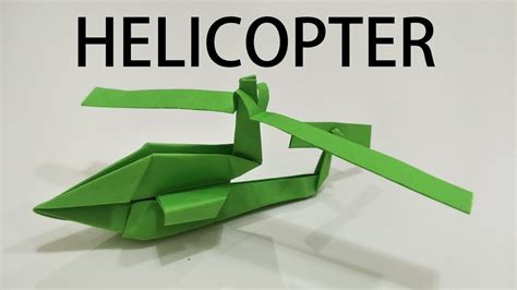 How To Make Origami Helicopter Youtube