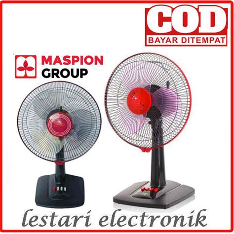 MASPION Desk Fan Kipas Angin Duduk Meja Maspion EX 307 Ukuran 12 Inch