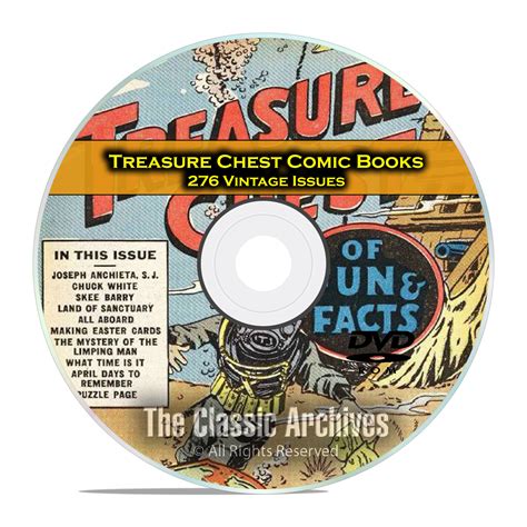 Treasure Chest Comic Books, Catechetical Guild, 276 Golden Age Comics ...