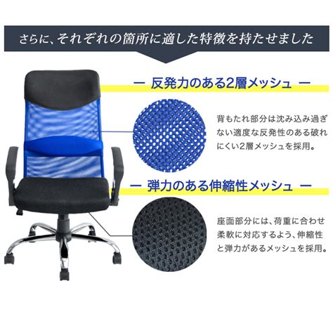 【20時~p5倍】 《今年も1位！3年連続最も売れたオフィスチェア》腰楽ランバーサポート付 オフィスチェア 床傷防止puキャスター メッシュ