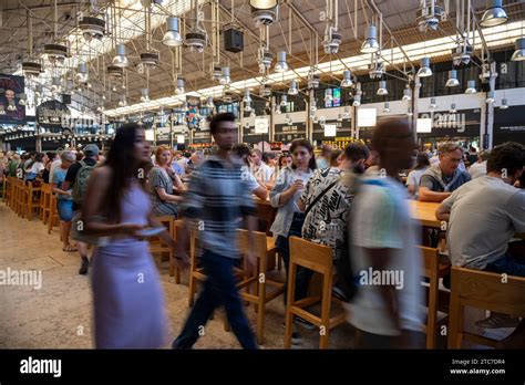 People At The Time Out Market Lisboa A Food Hall And Major Touristic