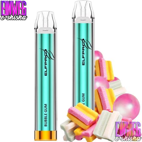 Elfpro Bubble Gum Einweg E Zigarette 700 Züge Nikotin 20 mg