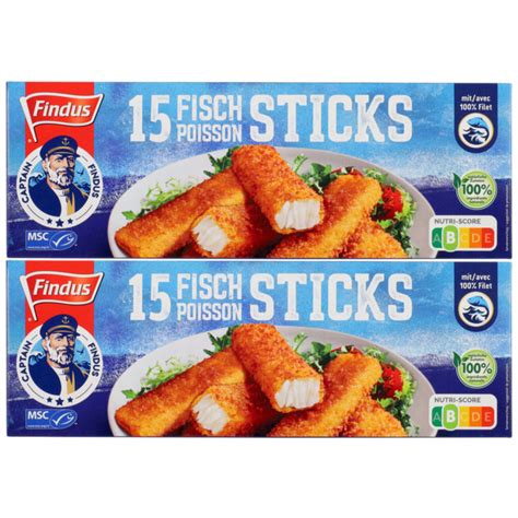 Buy Findus Alaska Pollock Fish Sticks 15 Pieces 2x 450g cheaply | coop.ch