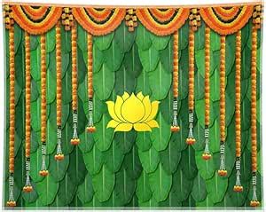 Amazon Swepuck 10x8ft Indian Pooja Lotus Photography Backdrop