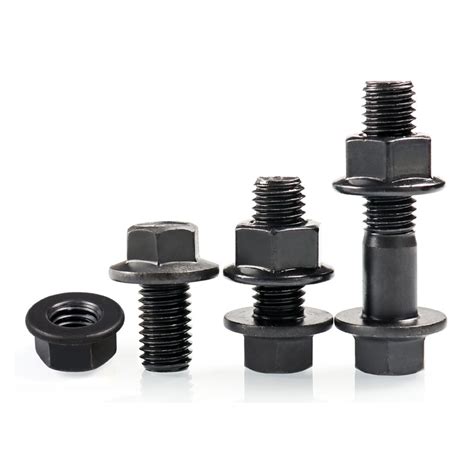 High Strength Grade 4 8 8 8 10 9 12 9 Black Oxide DIN6921 Flange Bolts