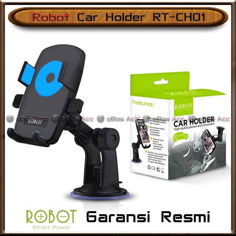 Jual Car Holder Robot RT CH01 Mobil Tempat HP Rotatable Stent Original