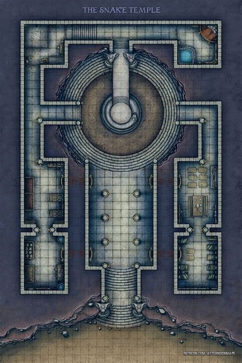 Dungeons And Dragons Temple Map Large World Map