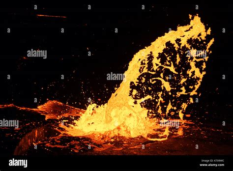 Eruption of Volcano Erta Ale, Ethiopia Stock Photo - Alamy