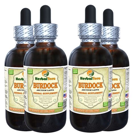 Burdock Arctium Lappa Tincture Organic Dried Root Liquid Extract