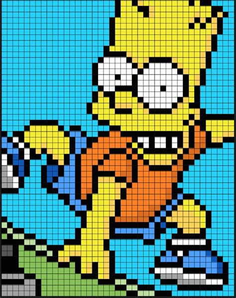 Pixel Art Of Homer Simpson By Koopade On Deviantart Images