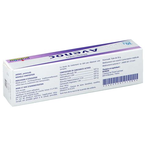 Boiron Avenoc Pommade G Redcare Pharmacie