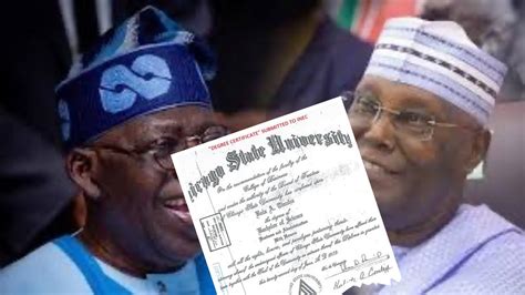 Wahala Atiku Exposed Forged Certificate Of Tinubu In Tribunal Youtube