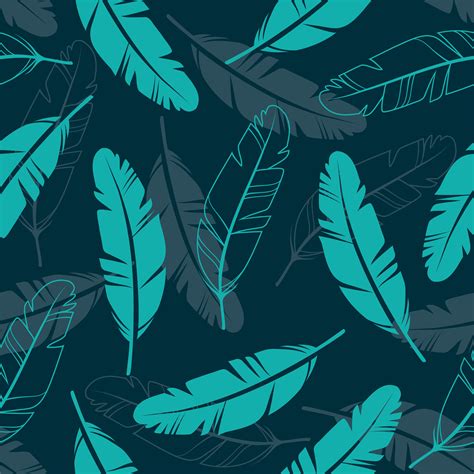 Feathers Seamless Pattern Vector Art At Vecteezy