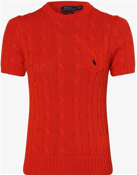 Polo Ralph Lauren Sweter Damski Czerwony Ceny I Opinie Ceneo Pl