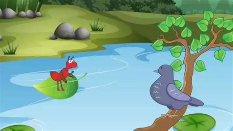 The Ant and The Dove Story with Pictures | Picture story, English stories for kids, Story ...