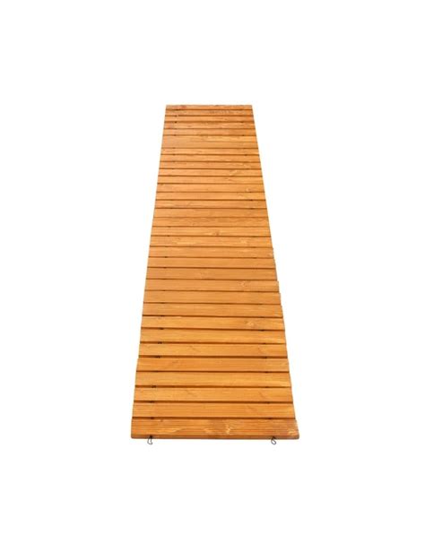 Livsip Garden Wooden Pathway 8ft Straight Roll Out Wood Walkway Outdoor