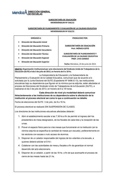 Organizacion Institucional Para Acto Eleccionario Pdf