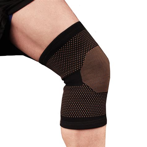 Copper D Knee Compression Sleeve Copper And Rayon Infused Knee