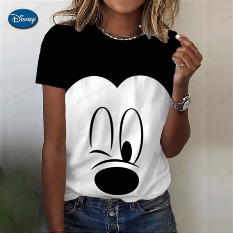 Disney Mickey Mouse Print Zomer T Shirt Voor Vrouwen Oversize T Shirt