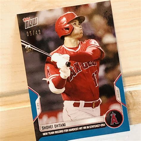 Yahooオークション 49枚限定 大谷翔平 Topps Now アート カード 20