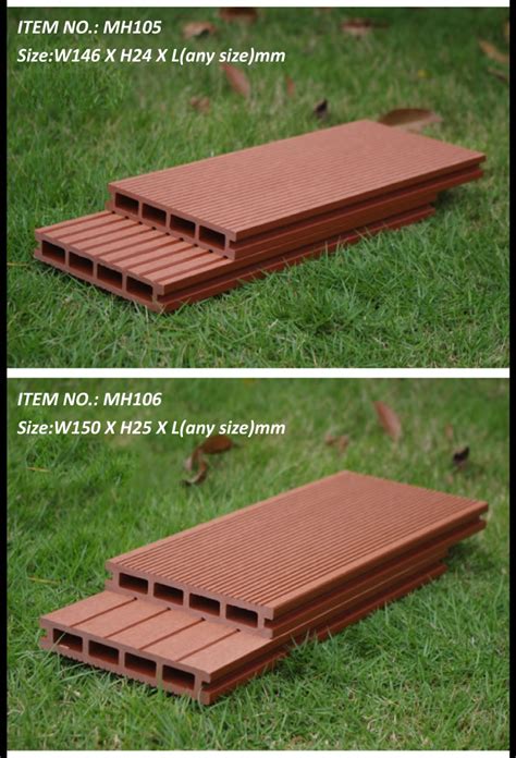 Mh101 135x25wpc Decking Floor Wood Plastic Composite Decking Board