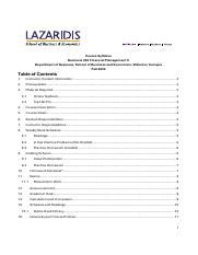 explore business  financial management ii syllabus  hero