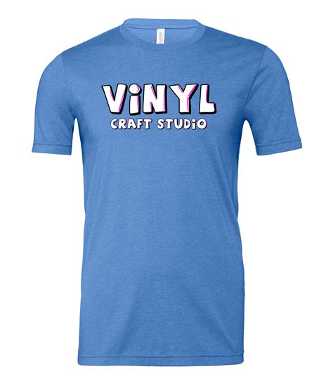 Adult Tee Bella Heather Columbia Blue – Vinyl Craft Studio