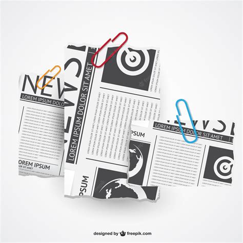 Premium Vector | Torn newspaper vector