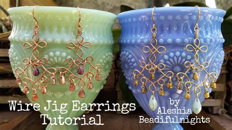 Wire Jig Earrings Tutorial Youtube