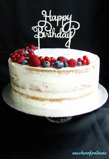 Zuccherofondente Naked Cake Ai Frutti Rossi