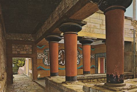 Greece Crete Knossos Palace The Grand Staircase Flickr