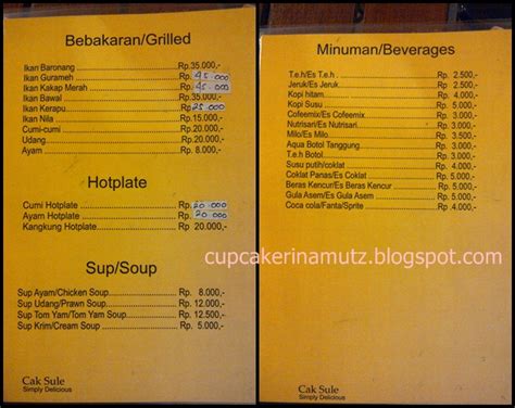 Kuliner Jogja Seafood Cak Sule Rina Chabbymutz