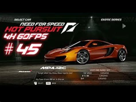 K FPS Need For Speed Hot Pursuit TWIN TURBO MCLAREN MP C YouTube