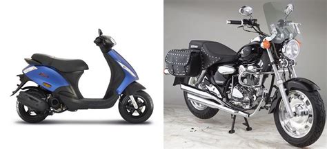 Motorrad Vergleich Piaggio Zip 50 4t E4 2020 Vs Keeway Superlight 125 2009