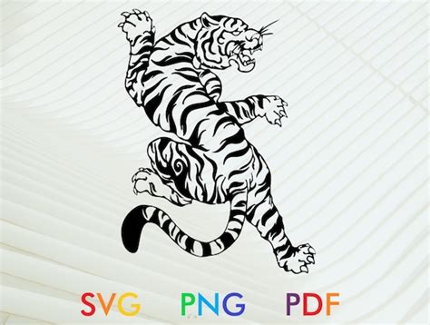 Tiger Svg Tiger Png Tiger Pdf Tiger For Tattoo Svg Tiger Etsy