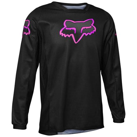 Fox Youth Girls Blackout Jersey Black Pink Tracktion Motorcycles