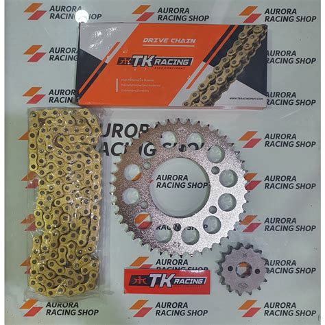 Jual Gear Set TK MX King 150 Rantai TK 428 HS Gold Shopee Indonesia